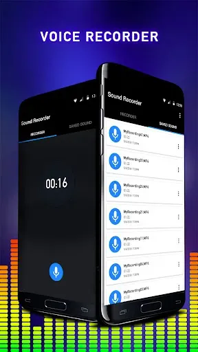 Скриншот 1 — Диктофон - Аудиомагнитофон