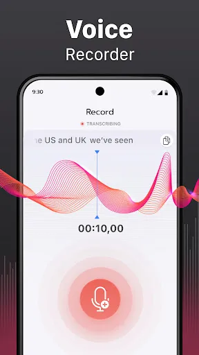 Скриншот 1 — Voice Recorder & Transcriber