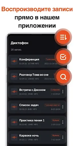 Скриншот 6 — Диктофон - Аудиозапись Голоса