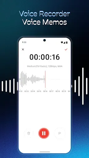 Скриншот 3 — Диктофон - Запись голоса