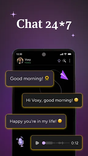 Скриншот 2 — Voxy : Your AI Friend