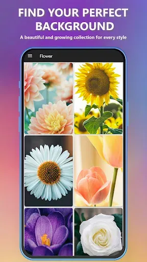 Скриншот 1 — Flower Wallpapers 4K & HD