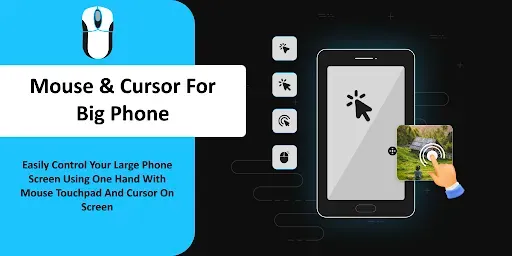 Скриншот 1 — Mouse & Cursor For Big Phone