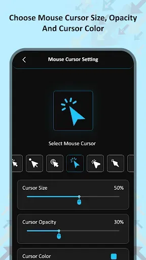 Скриншот 2 — Mouse & Cursor For Big Phone