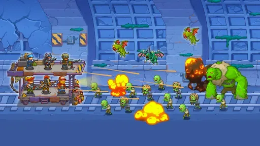 Скриншот 1 — Tower Train: Zombie Defense 2D