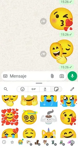 Скриншот 1 — Эмодзи для WhatsApp: WASticker
