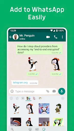 Скриншот 2 — Стикеры для WhatsApp и Эмодзи