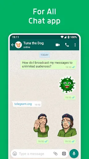 Скриншот 6 — Стикеры для WhatsApp и Эмодзи