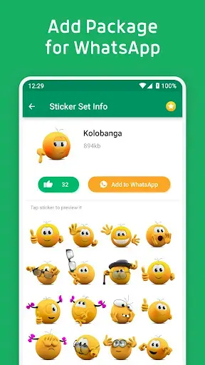 Скриншот 7 — Стикеры для WhatsApp и Эмодзи
