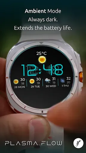 Скриншот 4 — Plasma Flow Full Watch Face
