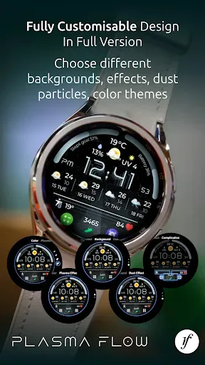 Скриншот 5 — Plasma Flow Full Watch Face