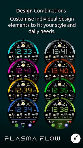 Скриншот 7 — Plasma Flow Full Watch Face
