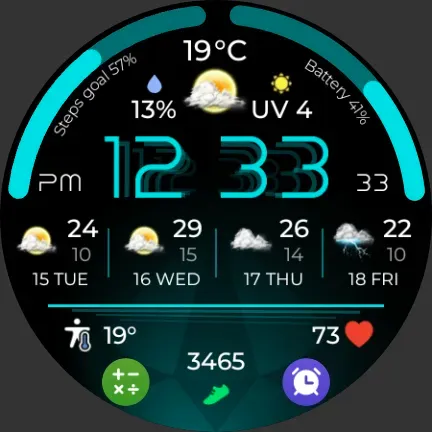 Скриншот 8 — Plasma Flow Full Watch Face