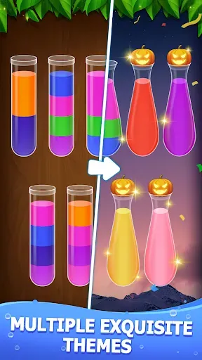 Скриншот 4 — Water Sort - Color Sort Game