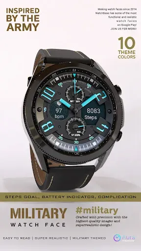 Скриншот 1 — WB Military Analog Watch Face