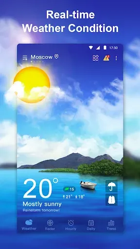Скриншот 1 — Погода в прямом эфире - точный