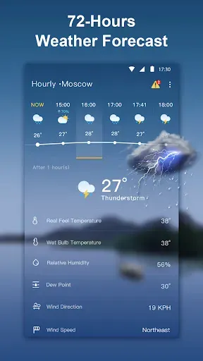 Скриншот 2 — Погода в прямом эфире - точный