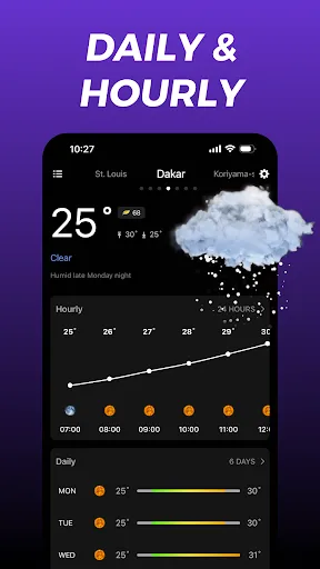 Скриншот 2 — Текущая погода: WeaSnap