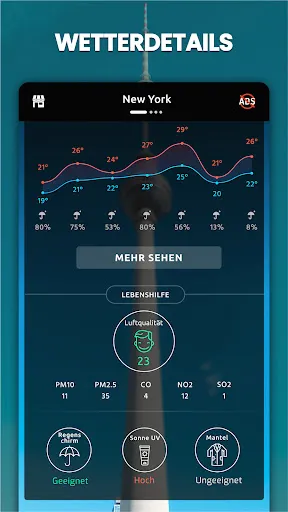 Скриншот 4 — Wetter Online - Wetter App