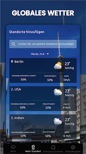 Скриншот 7 — Wetter Online - Wetter App
