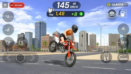 Скриншот 3 — Wheelie Master: Moto Ride 3D