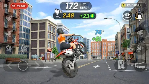 Скриншот 4 — Wheelie Master: Moto Ride 3D