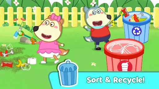 Скриншот 3 — Wolfoo House Cleanup Life