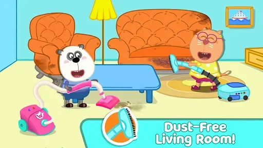 Скриншот 4 — Wolfoo House Cleanup Life