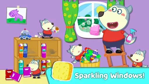 Скриншот 5 — Wolfoo House Cleanup Life