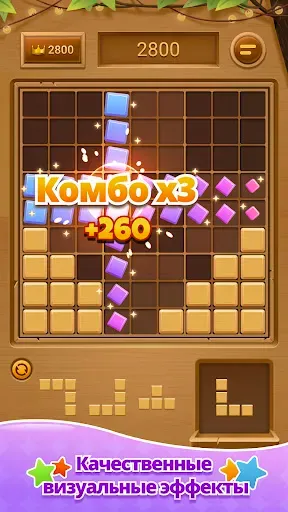 Скриншот 4 — Wood Block Puzzle-SudokuJigsaw