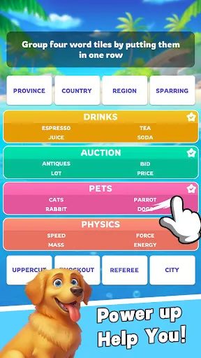 Скриншот 1 — Word Association Sort: Puzzle
