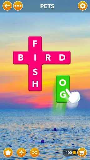 Скриншот 1 — Word Cross Jigsaw - Word Games