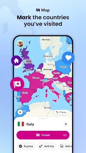 Скриншот 2 — Skratch: Travel Map & eSIM