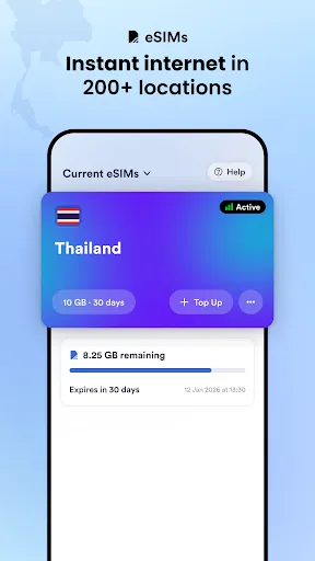 Скриншот 3 — Skratch: Travel Map & eSIM