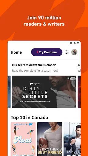 Скриншот 2 — Wattpad Beta