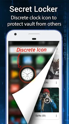 Скриншот 6 — Clock Vault-Hide Photos,Videos