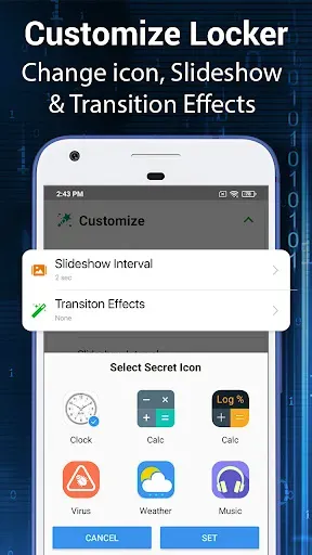 Скриншот 8 — Clock Vault-Hide Photos,Videos
