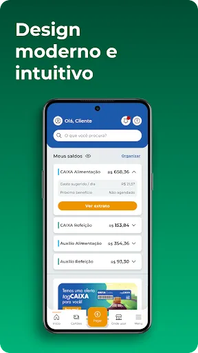 Скриншот 1 — CAIXA Refeição e Alimentação