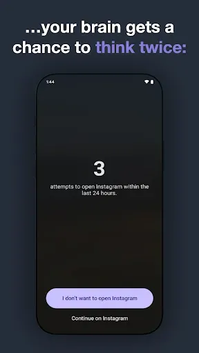Скриншот 2 — one sec | app blocker, focus