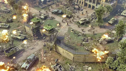Скриншот 1 — Commanders at War: WW2 Battle