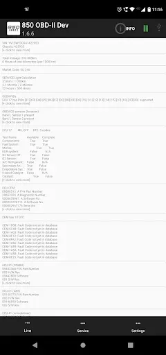 Скриншот 1 — 850 OBD-II