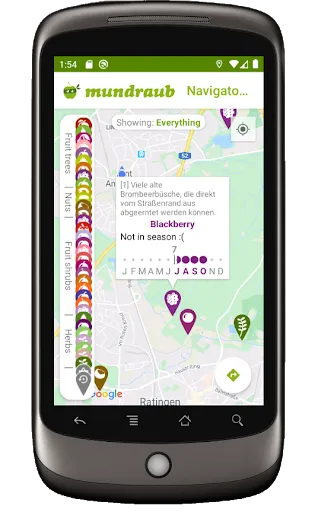 Скриншот 2 — Mundraub Navigator