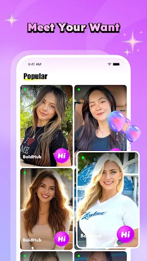 Скриншот 2 — BoldHub: Video Chat & Friends