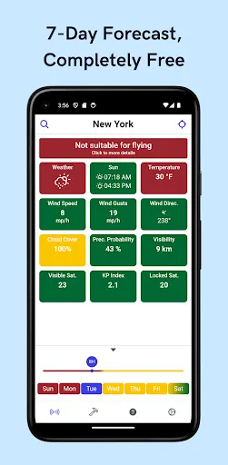Скриншот 1 — Drone Weather Forecast