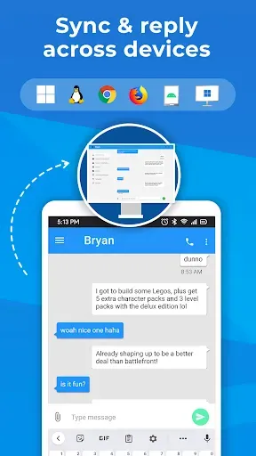 Скриншот 1 — Pulse SMS (Phone/Tablet/Web)