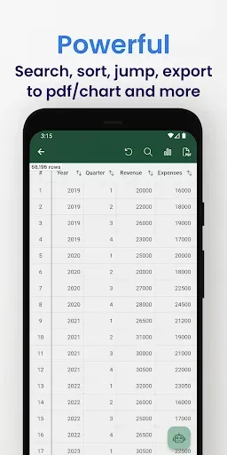 Скриншот 2 — CSV File Viewer - Smart CSV