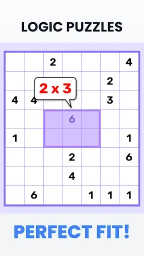 Скриншот 1 — Rectangles - Shikaku Puzzle