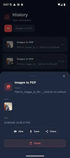 Скриншот 4 — Конвертер в PDF – PDFOn