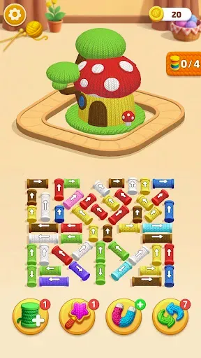 Скриншот 1 — Yarn Sort Jam: 3D Yarn Game