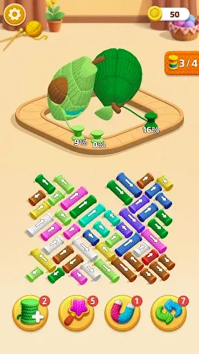 Скриншот 2 — Yarn Sort Jam: 3D Yarn Game